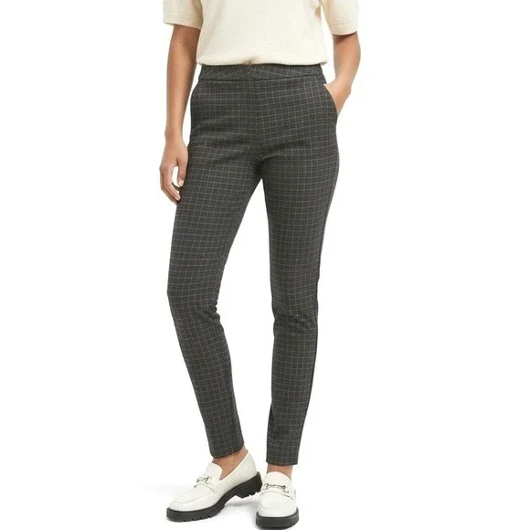 Liverpool Plaid Dress Pants Slim Tapered Stretch Trouser Size 10 - Picture 9 of 9